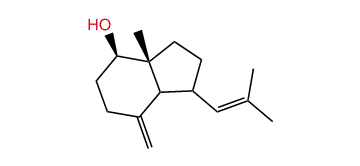 (+)-Opposita-4(15),7(11)-dien-1b-ol