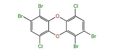 1,2,6,7-Tetrabromo-4,9-dichlorodibenzo-p-dioxin