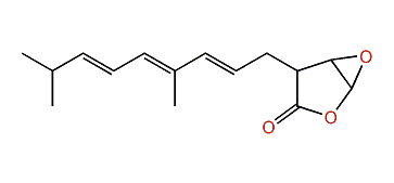 1,2-Epoxy-5,7,9-farnesatrien-15,1-olide