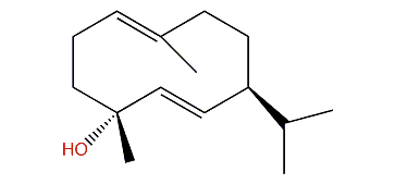 Germacra-1(10),5-dien-4a-ol