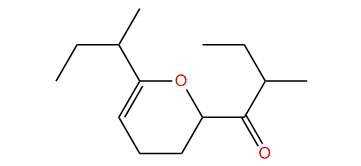 1-(6-(1-Methyl-propyl)-3,4-dihydro-2H-pyran-2-yl)-2-methylbutan-1-one