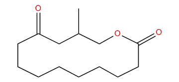 13-Methyloxacyclotetradecane-2,11-dione