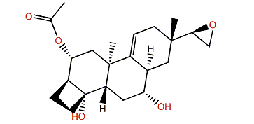 15,16-Epoxy-2-acetoxy-4,7-hydroxy-9(11)-isoparguerene