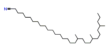 18,22,26-Trimethylnonacosyl cyanide