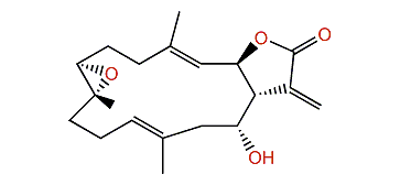 (1R,2R,3E,7R,8R,11E,14R)-7,8-Epoxy-14-hydroxycembra-3,11,15(17)-trien-16,2-olide