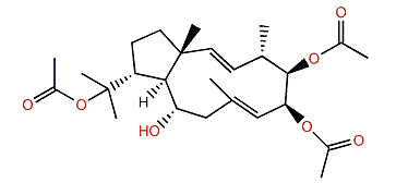 (1R,2E,4S,5R,6S,7E,10S,11S,12R)-5,6,18-Triacetoxy-2,7-dolabelladien-10-ol