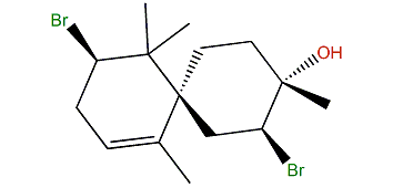 2,10-Dibromo-7-chamigren-3-ol