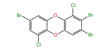 2,3,8-Tribromo-1,6-dichlorodibenzo-p-dioxin