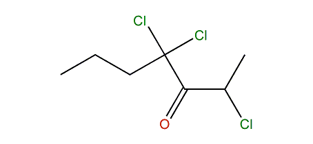 2,4,4-Trichloroheptan-3-one