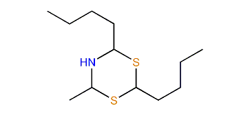 2,4-Dibutyl-6-methyl-1,3,5-dithiazinane