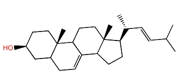 24-Norcholesta-7,22-dien-3b-ol