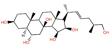 (22E,25S)-5a-Cholest-22-en-3b,6a,8,15b,16b,26-hexol