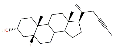 26,27-Dinor-5b-cholest-23-yn-3a-ol