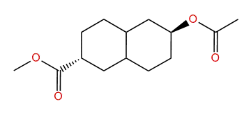 2beta-Acetoxy-6alpha-methoxyformyl-trans-decalin