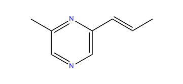 2-Methyl-6-(1-propenyl)-pyrazine