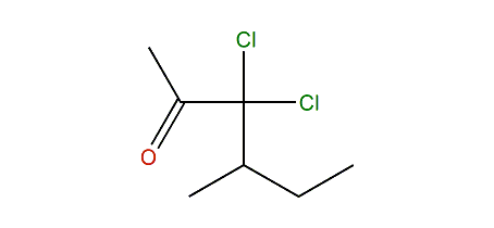 3,3-Dichloro-4methylhexan-2-one