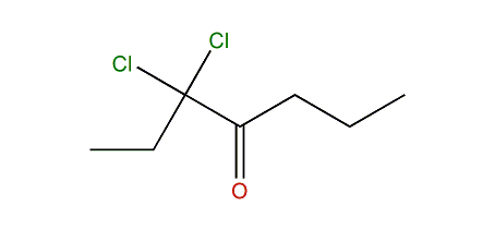 3,3-Dichloroheptan-4-one