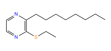 3-Ethylthio-2-octylpyrazine