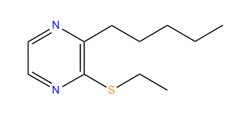 3-Ethylthio-2-pentylpyrazine