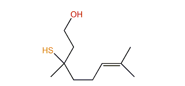 3-Mercapto-3,7-dimethyloct-6-en-1-ol