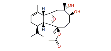 3b-Acetoxycladiella-11-en-6b,7a-diol