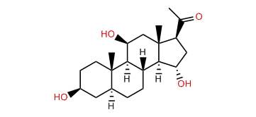 3beta,11beta,15alpha-Trihydroxy-5alpha-pregnan-20-one