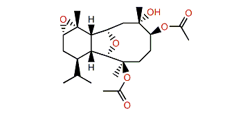 3b,6b-Diacetoxy-11a,12a-epoxycladiellan-7a-ol