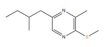 3-Methyl-5-(2-methylbutyl)-2-(methylthio)-pyrazine