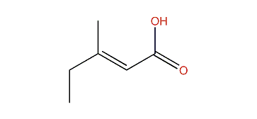 (E)-3-Methyl-2-pentenoic acid