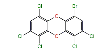 4-Bromo-1,2,6,8,9-pentachlorodibenzo-p-dioxin