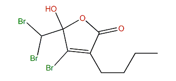 4-Bromo-3-butyl-5-(dibromomethyl)-5-hydroxyfuran-2-(5H)-one