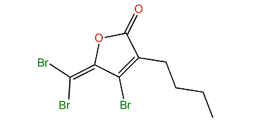 4-Bromo-3-butyl-5-(dibromomethylene)-furan-2-(5H)-one