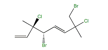 (3R,4S,5E)-4,8-Dibromo-3,7-dichloro-3,7-dimethyl-1,5-octadiene