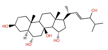 (22E)-5a-Cholest-22-en-3b,6a,8,15a,24-pentol