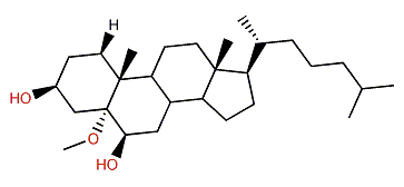 5a-Methoxycholestane-3b,6b-diol