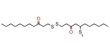 5-Methylthio-1-(3-oxo-undecyl)-disulfanylundecan-3-one