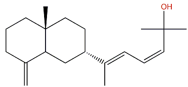 (7bH,11Z,13E)4(20),11,13-Prenyleudesmatrien-15-ol