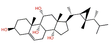 Gorgost-5-en-3b,9a,11a,14a-tetrol