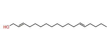 (E,E)-2,13-Octadecadien-1-ol