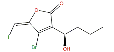 (R,E)-4-Bromo-3-(1-hydroxybutyl)-5-(iodomethylene)-furan-2(5H)-one