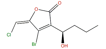 (R,E)-4-Bromo-5-(chloromethylene)-3-(1-hydroxybutyl)-furan-2(5H)-one