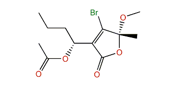 (R,R)-3-(1-Acetoxybutyl)-4-bromo-5-methoxy-5-methylfuran-2(5H)-one