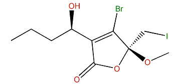 (R,R)-4-Bromo-3-(1-hydroxybutyl)-5-(iodomethyl)-5-methoxyfuran-2(5H)-one