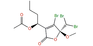 (R,S)-3-(1-Acetoxybutyl)-4-bromo-5-(dibromomethyl)-5-methoxyfuran-2(5H)-one