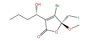 (R,S)-4-Bromo-3-(1-hydroxybutyl)-5-(iodomethyl)-5-methoxyfuran-2(5H)-one