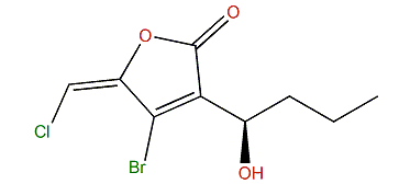 (R,Z)-4-Bromo-5-(chloromethylene)-3-(1-hydroxybutyl)-furan-2(5H)-one