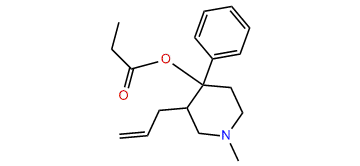 3-Allyl-1-methyl-4-phenylpiperidin-4-yl propionate