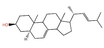 (22E)-24-Nor-5a-cholesta-7,22-dien-3b-ol