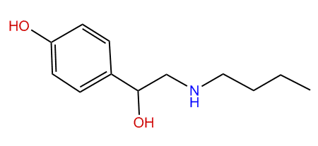 1-(4-Hydroxyphenyl)-1-hydroxy-2-butylaminoethane