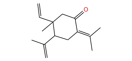 4-Isopropenyl-5-methyl-2-(1-methylethylidene)-5-vinylcyclohexanone